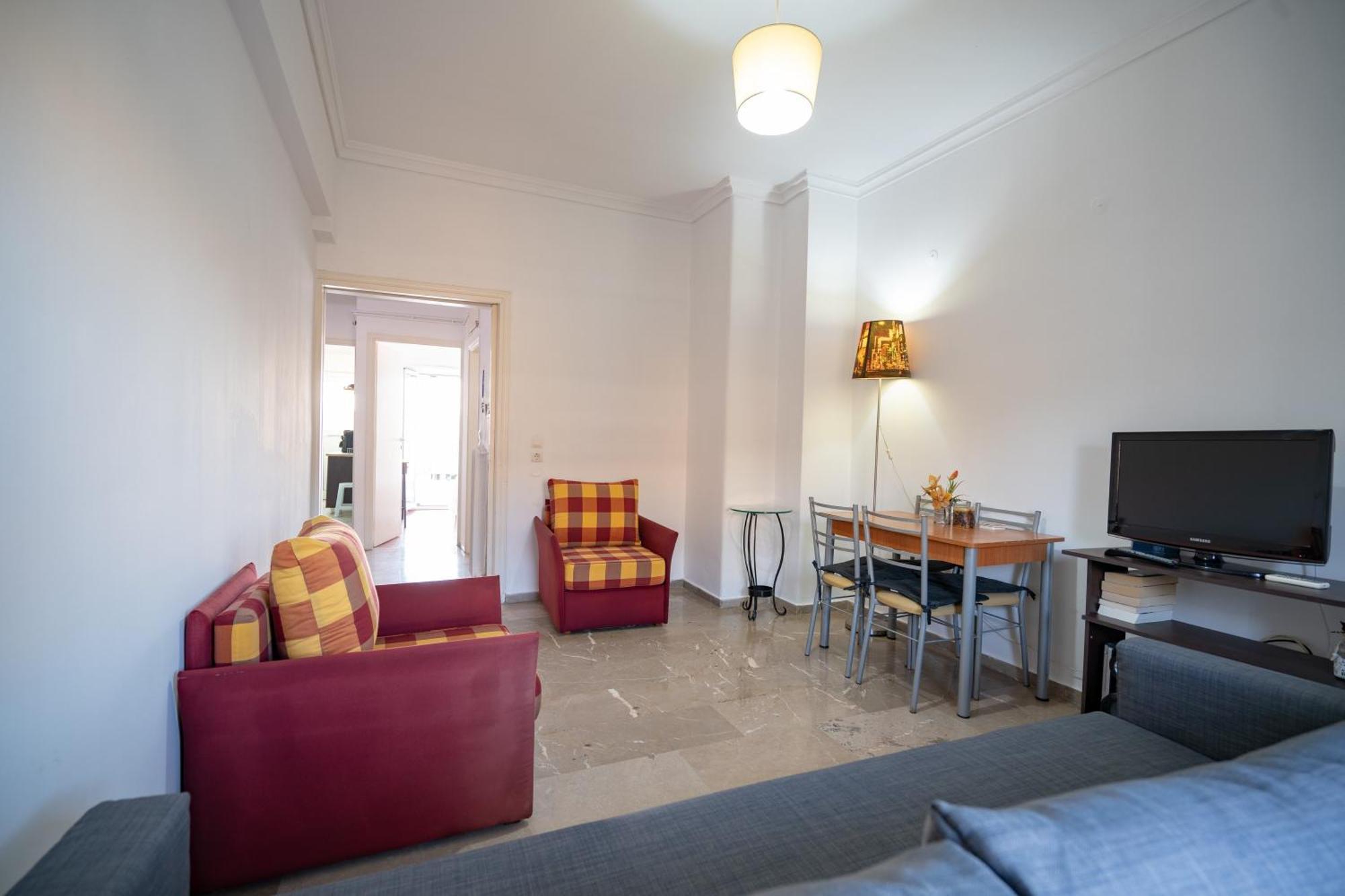 Dimotiko Theatro Metro St. 1 Bedroom 4 Pers. Flat Piräus Exterior foto